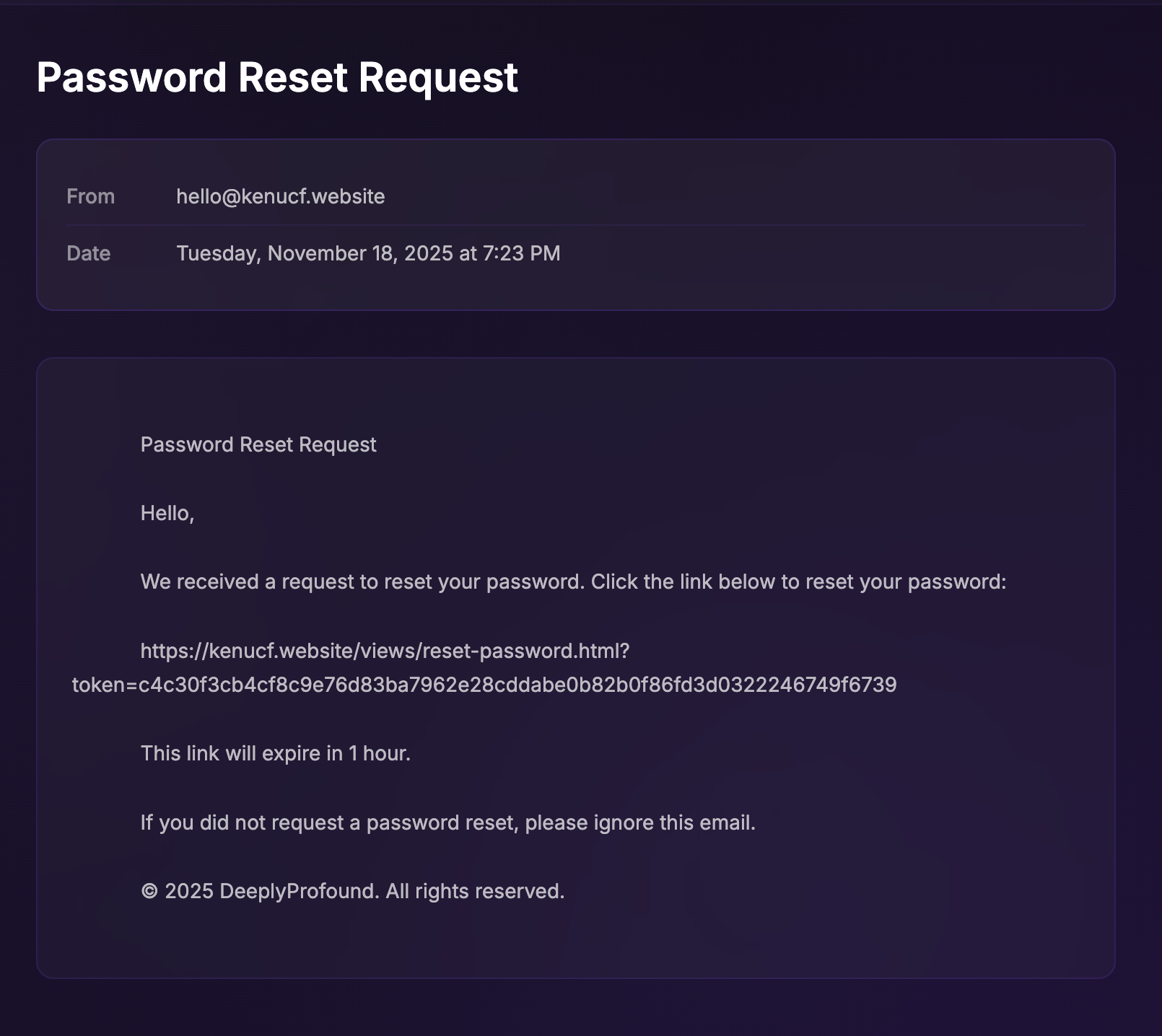 GO TRIGGER Inbox Section