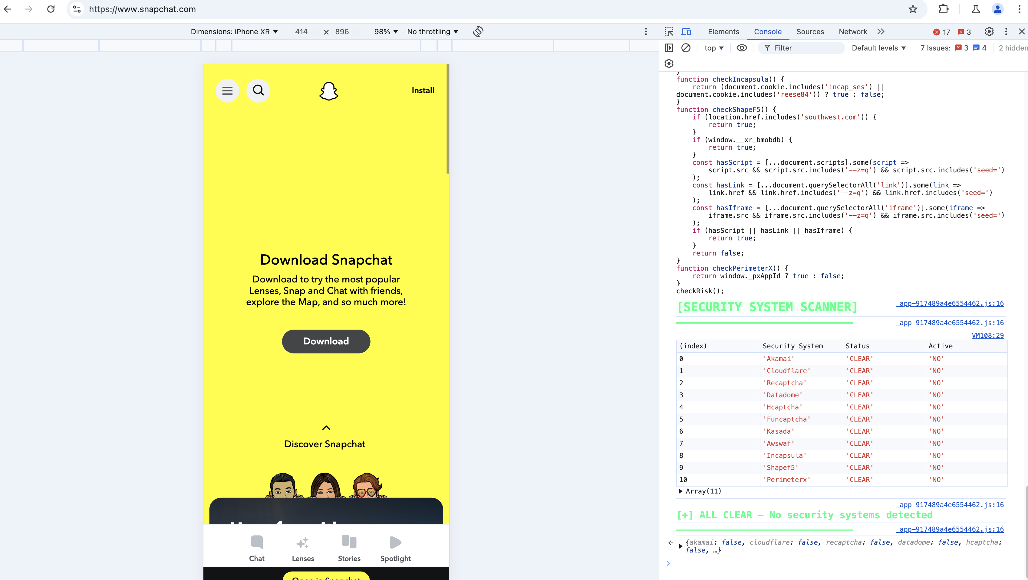Snapchat Risk Detector Challenge